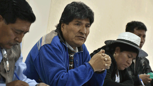 Gobierno alista plan para captura de Evo Morales