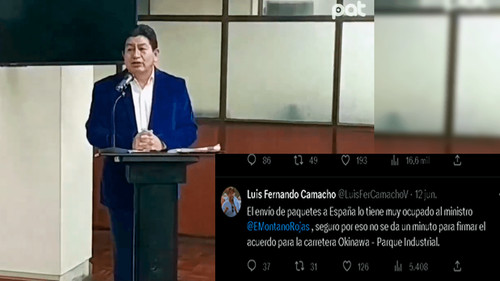 Ministro de Obras Públicas le responde al Tweet de Luis Fernando Camacho 
