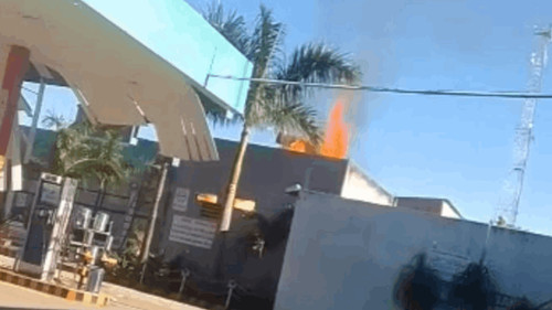 Incendio en el surtidor El Palmar deja tres personas heridas