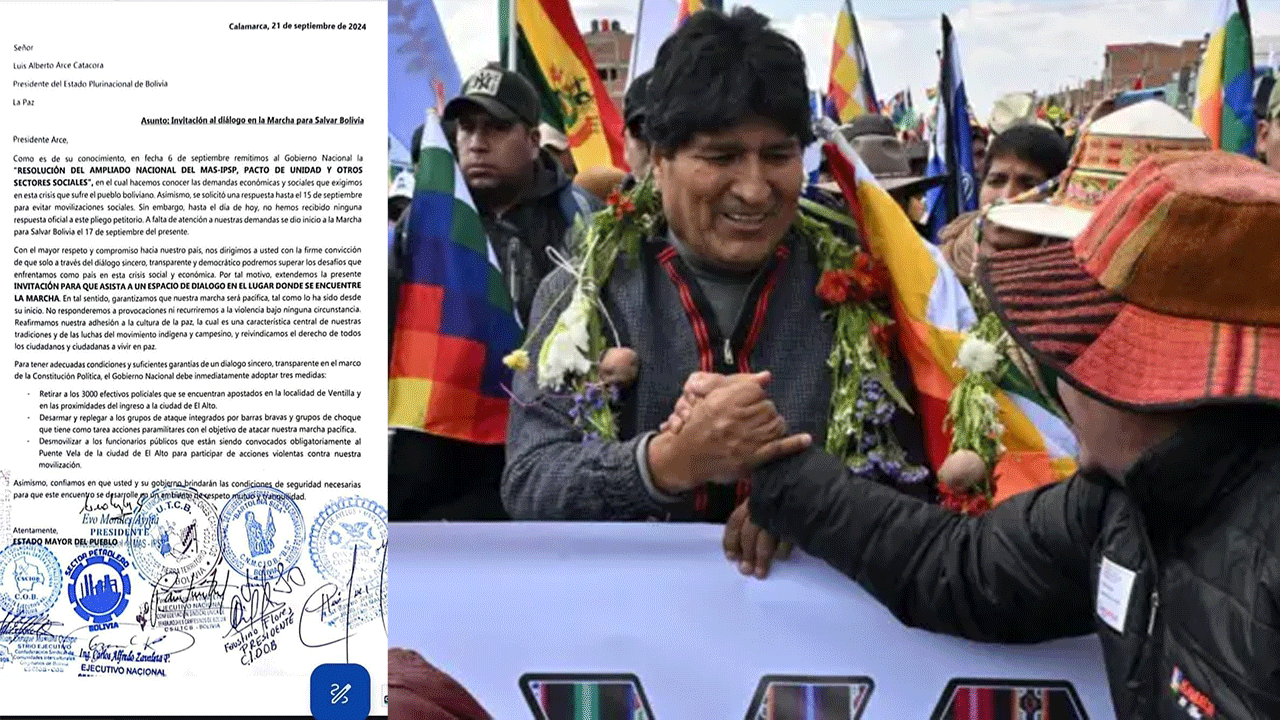 Marcha para Salvar Bolivia invita al Presidente Arce al diálogo en Calamarca