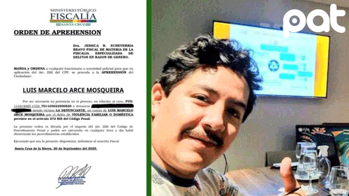 Fiscalía ordena aprehensión del hijo de Arce