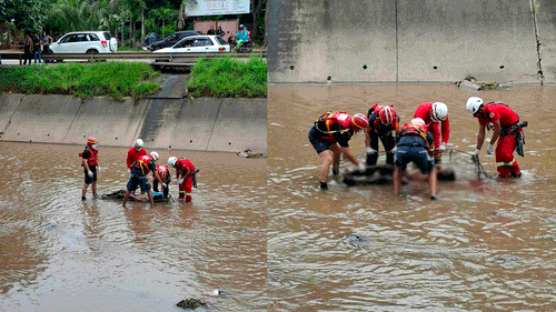  Hallan cuerpo sin vida en canal de drenaje del cuarto anillo  