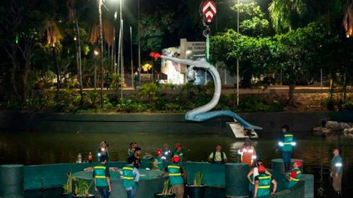 Sirenas y la hidra regresan al Parque El Arenal