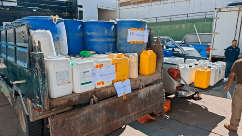 Secuestran 4.600 litros de gasolina y tres vehículos en operativo en Sucre