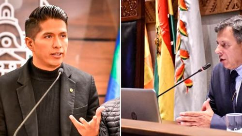 Andrónico Rodríguez felicita a Diego Ávila por su elección como presidente del Senado