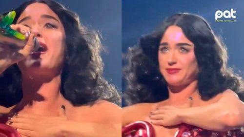 Katy Perry rompe en llanto en concierto tras anunciar su separación de Orlando Bloom
