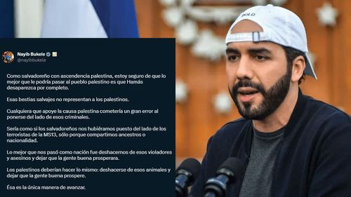 Bukele condena a Hamas y pide su desaparición: &quot;No representan a los Palestinos&quot;