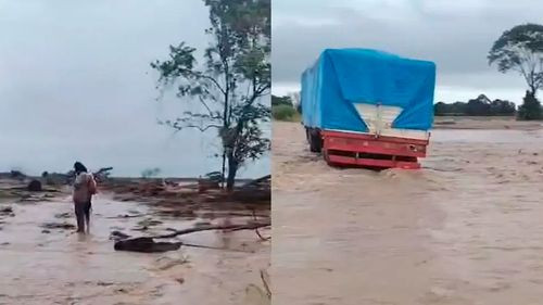 Desborde del río Yapacaní corta el tránsito en la Faja Norte