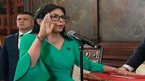 Delcy Rodríguez asume como presidenta encargada de Venezuela