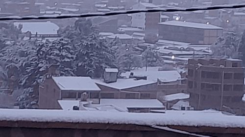 Nevada cubre de blanco San Antonio de Lípez y Oruro