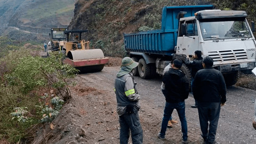 ABC restringe circulación en la ruta Charazani-Apolo por trabajos viales