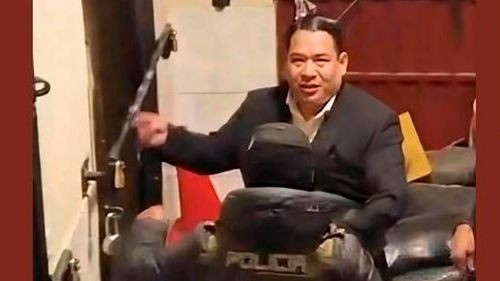 Roger Mariaca es trasladado a celdas de la FELCN en El Alto tras su aprehensión