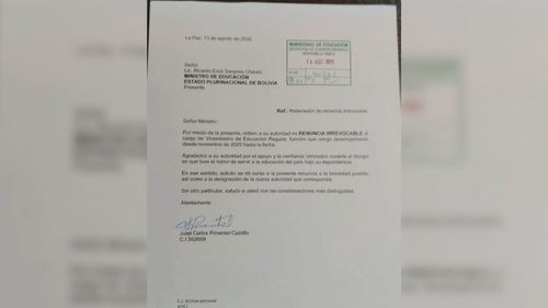 Imagen de Circula supuesta renuncia del viceministro de Educación Regular