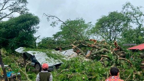 Vientos y granizada causan daños en Vallegrande