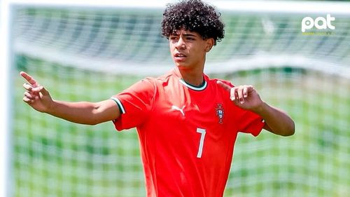 Cristiano Ronaldo celebró el debut de su hijo en la selección Sub 15 de Portugal