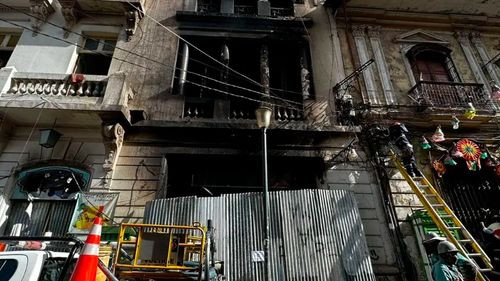 Demolerán parte interna de la casa patrimonial que se incendió cerca de la Iglesia San Francisco