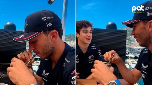 Franco Colapinto le explicó a Gasly cómo se toma un buen mate