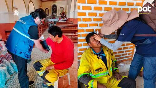 Brigadas de salud brindan 596 atenciones en áreas afectadas por incendios en Tarija