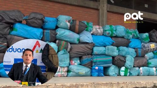 Aduana Nacional comisa ropa usada y televisores sin documentación