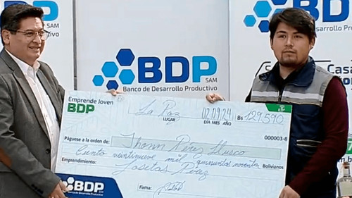 BDP lanza crédito con tasa del 7,5% para jóvenes emprendedores bolivianos