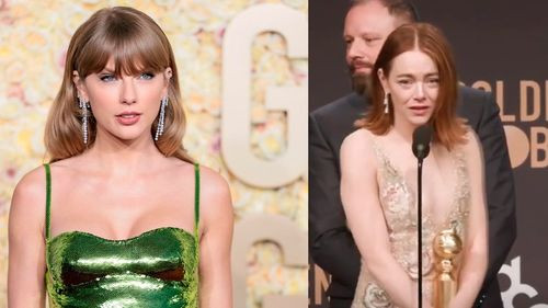 Emma Stone lanza &quot;Broma Pesada&quot; a Taylor Swift en los Globos de Oro