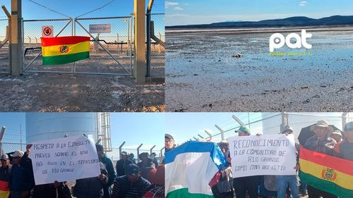 Comunarios de Río Grande toman pacíficamente pozos de agua que abastecen a la planta de YLB