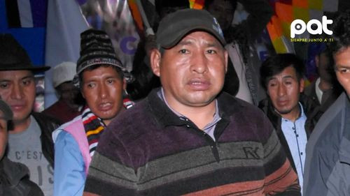 Detienen al dirigente evista Ponciano Santos durante marcha en La Paz