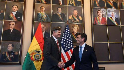 EE.UU. anuncia apoyo a Bolivia para frenar la influencia iraní y fortalecer cooperación bilateral
