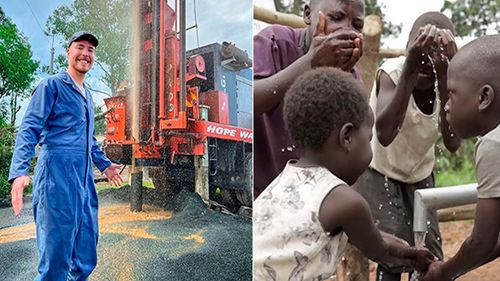 El youtuber  Mr. Beast construye 100 pozos de agua en África y cambia la vida de medio millón de personas