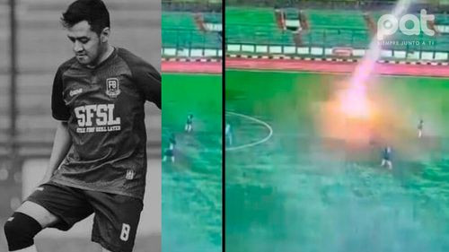 Futbolista fallece tras ser alcanzado por un rayo en pleno partido en Indonesia