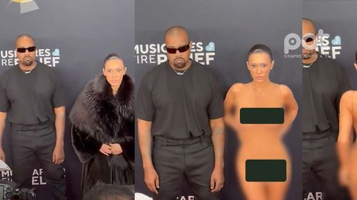 Kanye West defiende el desnudo de Bianca Censori en los Grammy: “Es arte”
