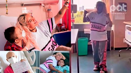 Karol G visita a pacientes con cáncer en un hospital oncológico en México