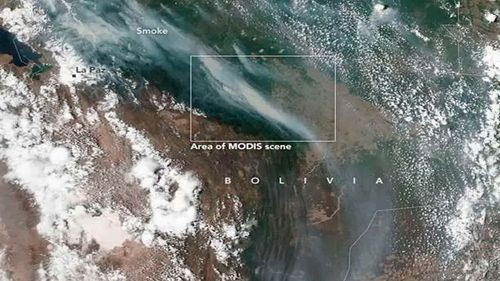 La NASA rastrea incendios forestales en Bolivia y monitorea su impacto