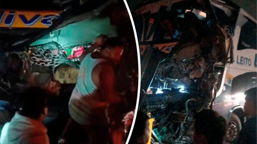 Bus impacta contra cisterna en Yacuiba y deja dos personas fallecidas y cuatro heridas graves