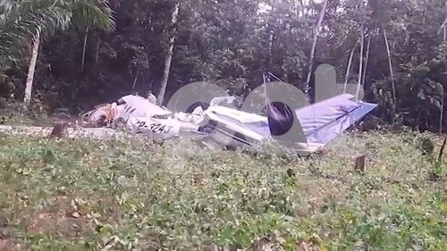 Imagen de Difunden imagen del estado de la aeronave caída en Cochabamba