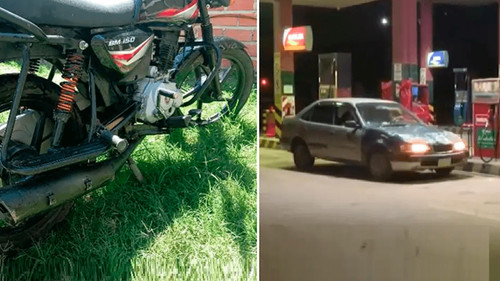 Imagen de Santa Cruz: moto usada en asaltos a surtidores fue robada minutos antes en Cotoca
