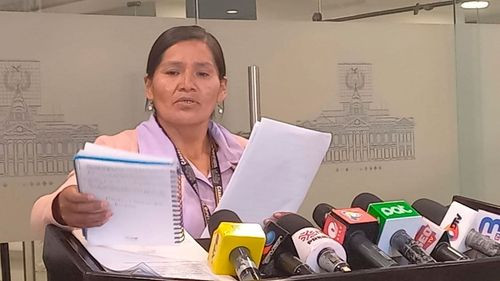 Imagen de Diputada Sarzuri denuncia presunta corrupción en el Senasag