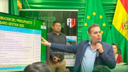 Gobernación del Beni declara emergencia por recibir 50% de recursos en 2025 y 0% en 2026