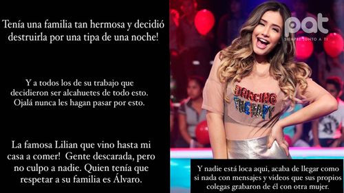 Natalie Vargas: “Tenía una familia tan hermosa y decidió destruirla por una tipa de una noche”