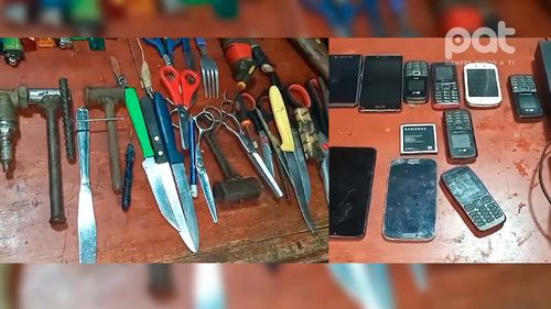 Operativo policial descubre objetos prohibidos en la cárcel de Montero