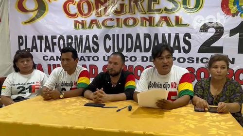 Plataformas del 21F sellan alianza con Manfred Reyes Villa para enfrentar al MAS