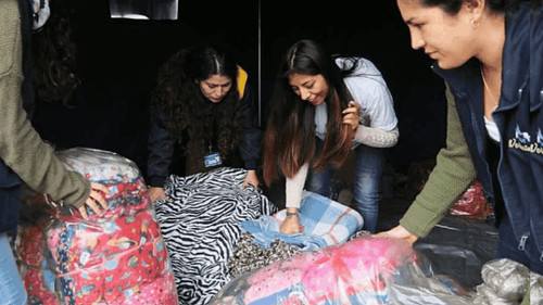 Ante las bajas temperaturas, voluntarios recolectan abrigos