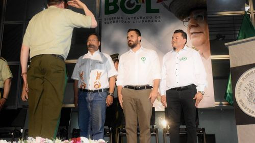 Presidente Arce y Alcalde Fernández Inauguran Sistema de Seguridad Ciudadana en Santa Cruz