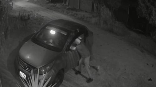 Intento de asalto a taxista en Montero Captado en Cámara