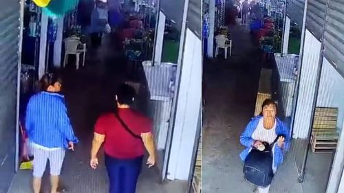  Cámaras de seguridad capturan  robo de dos mujeres en el mercado el Quior  