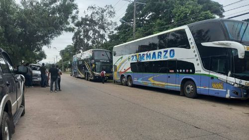 Intercepción de buses con sustancias controladas en retén de Guapilo