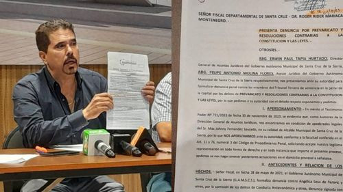 Municipio formaliza denuncia por prevaricato contra vocales 