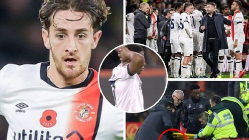Tom Lockyer del Luton Town se desmaya en pleno partido ante Bournemouth
