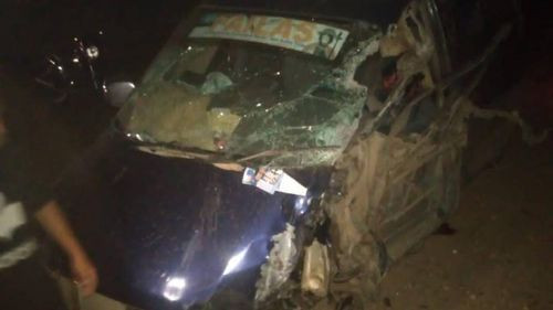 Grave accidente en la ruta Cotoca – Pailas: Dos personas heridas y el conductor atrapado