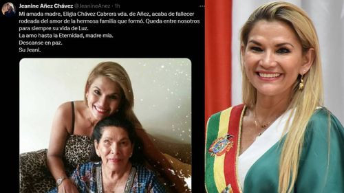Exmandataria Jeanine Áñez anuncia el fallecimiento de su madre a través de Twitter